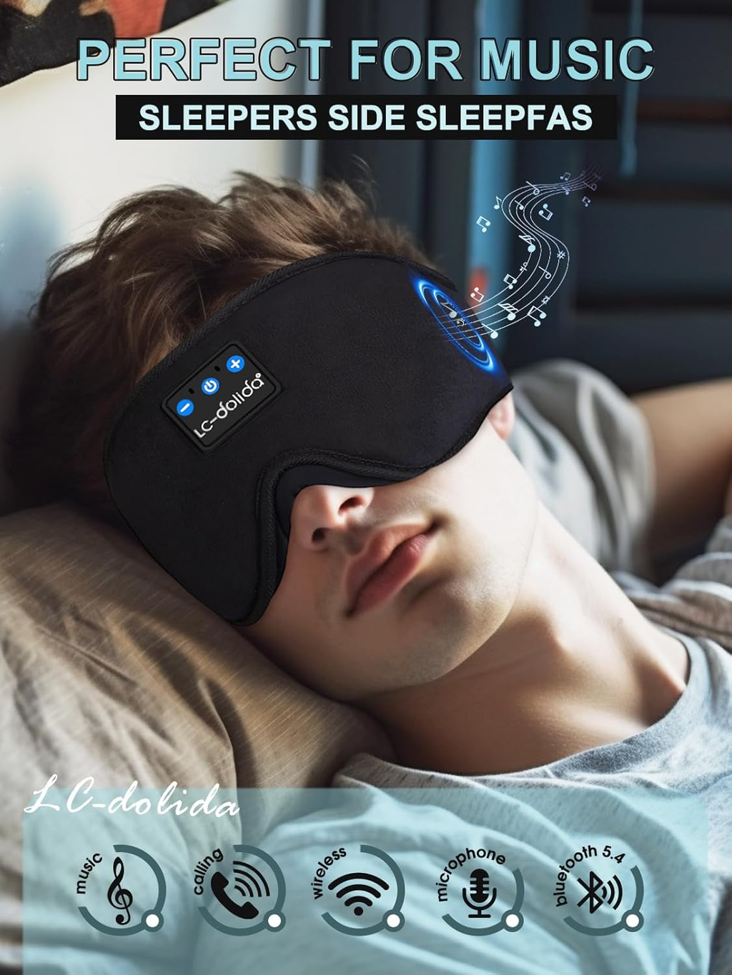 Somniaz™ 3-in-1 Smart Sleep Mask